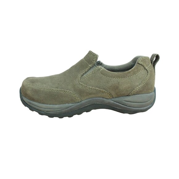 LL Bean Comfort Moc Slip On Suede Casual Shoes Loafers Olive 254547 Women’s 9 M - Picture 1 of 9